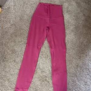 Lululemon Athletica High-Waisted Pink Leggings